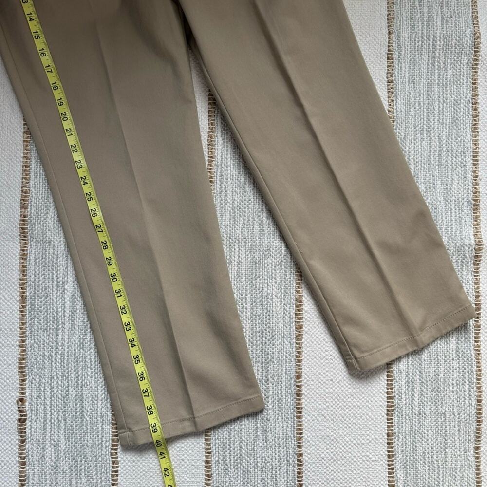 St John’s Bay Tan Classic Fit Pleat Front Easy Care Straight Leg Men’s 34 x 29 - Picture 6 of 11